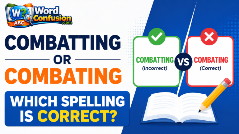 wordconfusion-Combatting or Combating: Which Spelling Is Correct?-Featured image