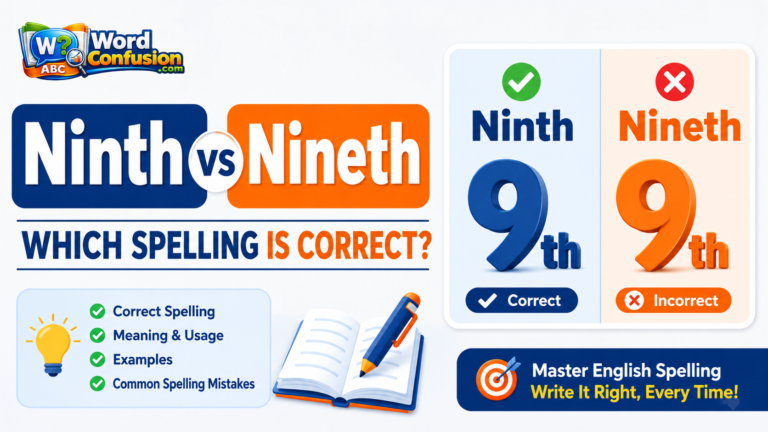 wordconfusion-Ninth vs Nineth: Which Spelling Is Correct?-Featured image