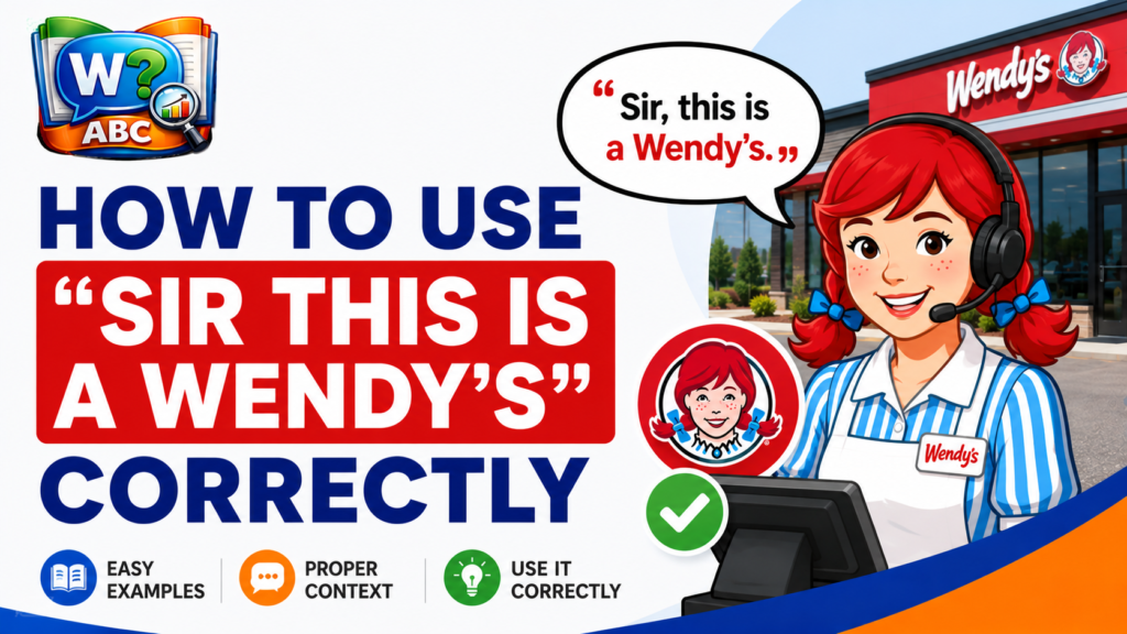 wordconfusion-How to Use “Sir This Is a Wendy’s” Correctly-img