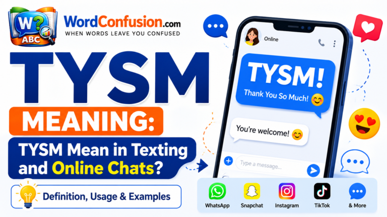 wordconfusion-TYSM Meaning: TYSM Mean in Texting and Online Chats?-Featured image