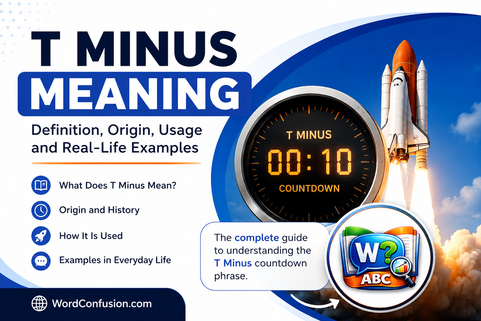 wordconfusion-What Does T Minus Mean? Definition, Origin, Countdown Usage & Examples-Featured image