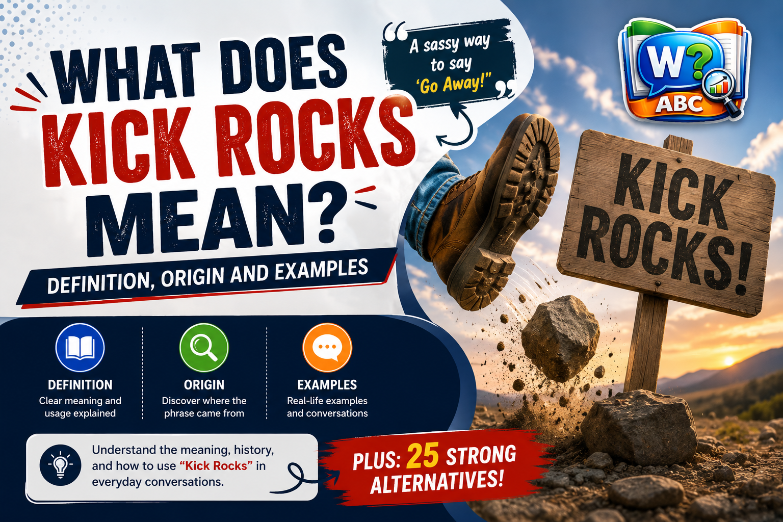 wordconfusion-Kick Rocks Meaning: Definition, Origin, Examples & Alternatives-Featured image