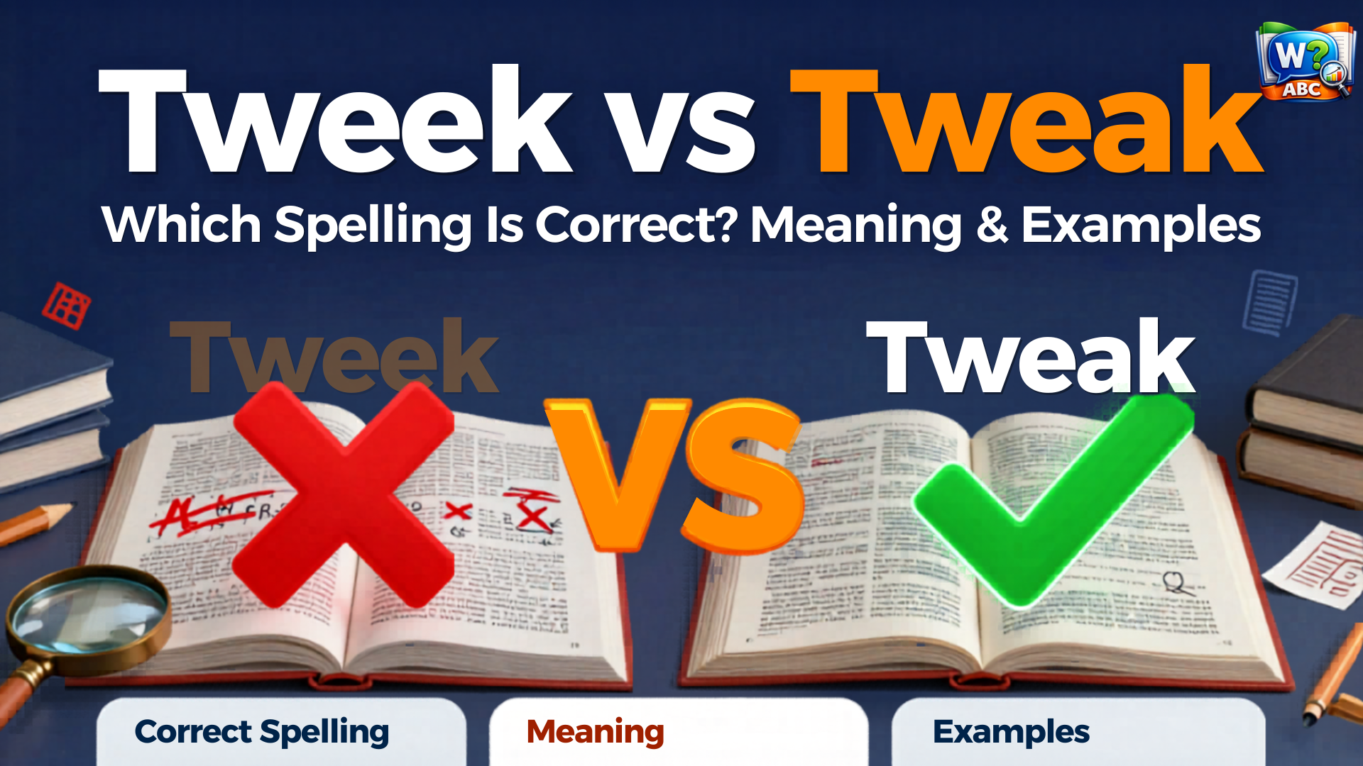 wordconfusion-Tweek vs Tweak: Which Spelling Is Correct? Meaning & Examples-Featured image