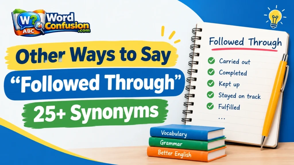Other Ways to Say “Followed Through”: 25+ Synonyms